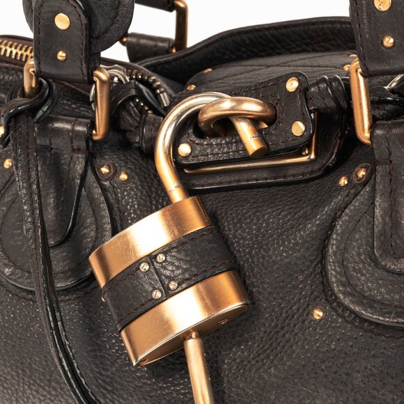 Chloe Paddington Brown Pebbled-Leather Handbag - Picture 10 of 14